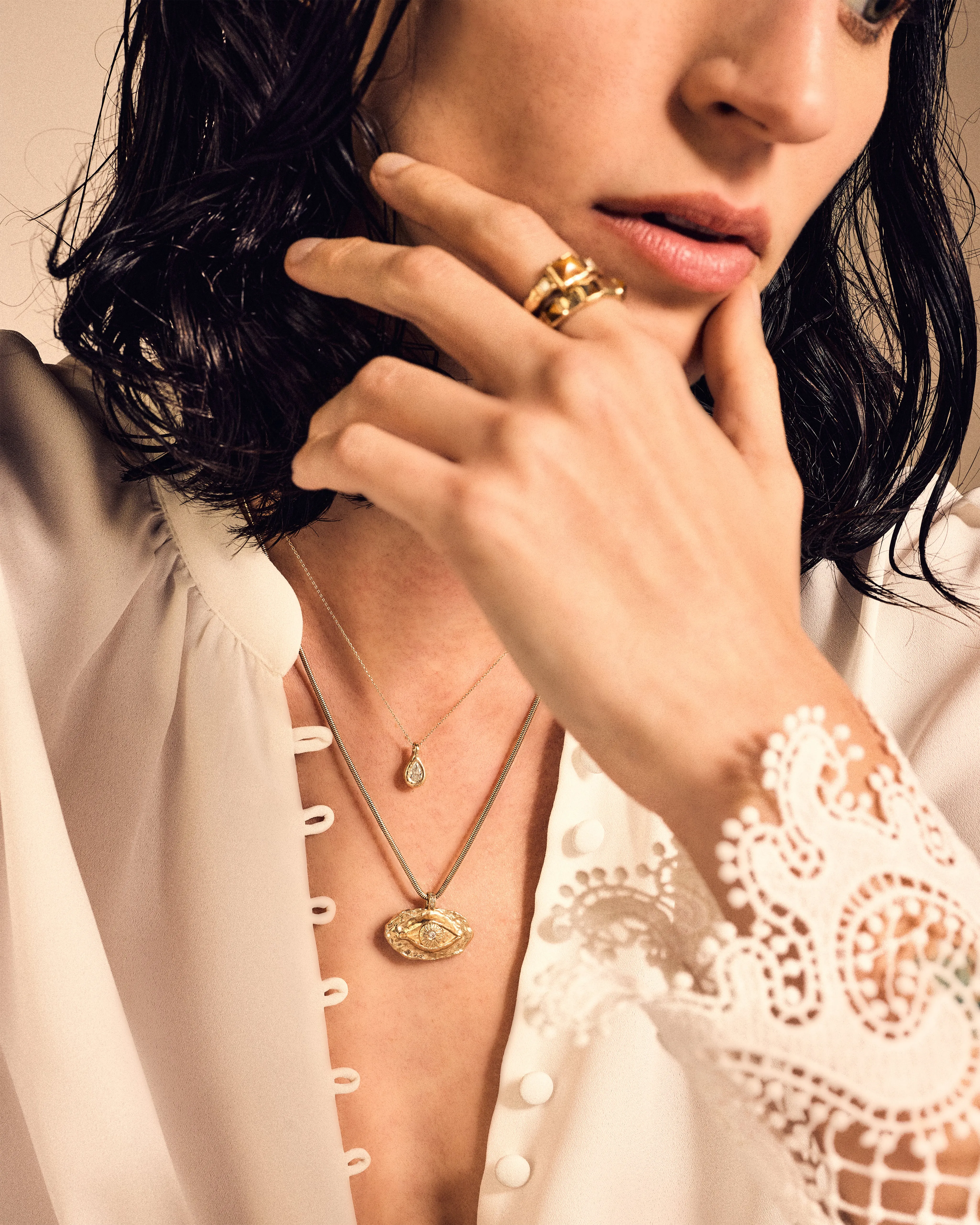 Stone Pyramid Ring sold by Pamela Love product image thumbnail 5