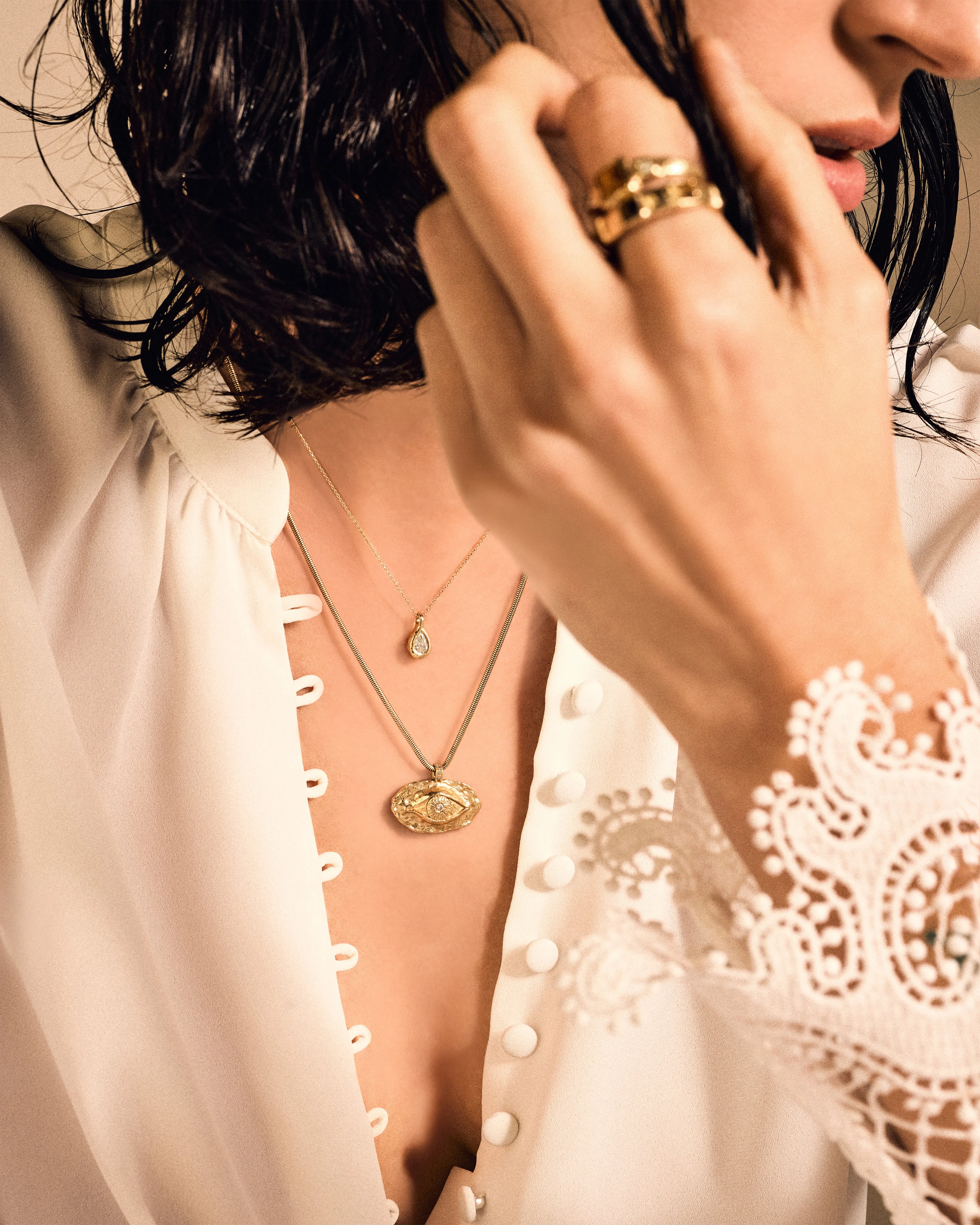 Stone Pyramid Band sold by Pamela Love product image thumbnail 2