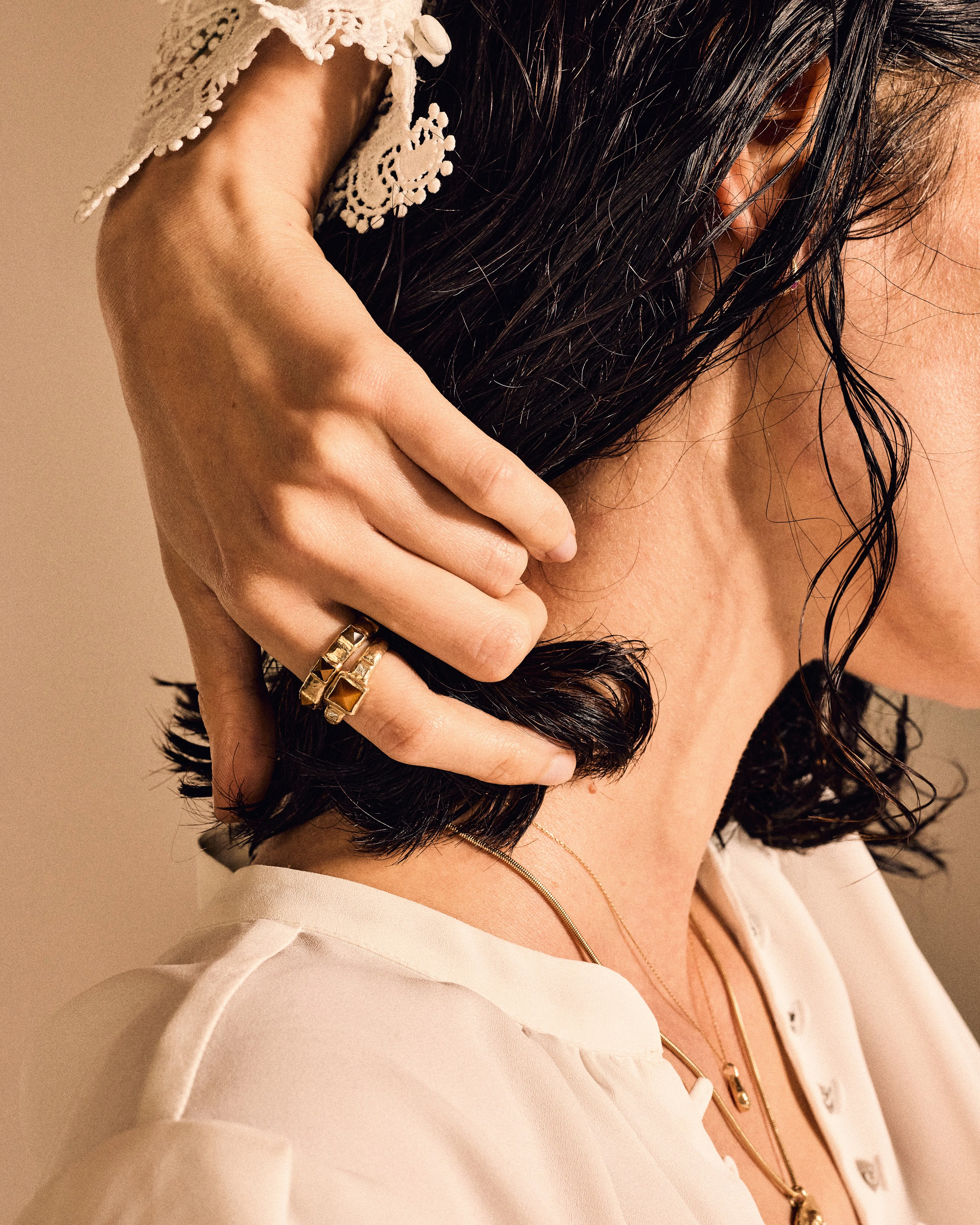 Stone Pyramid Band sold by Pamela Love product image thumbnail 4