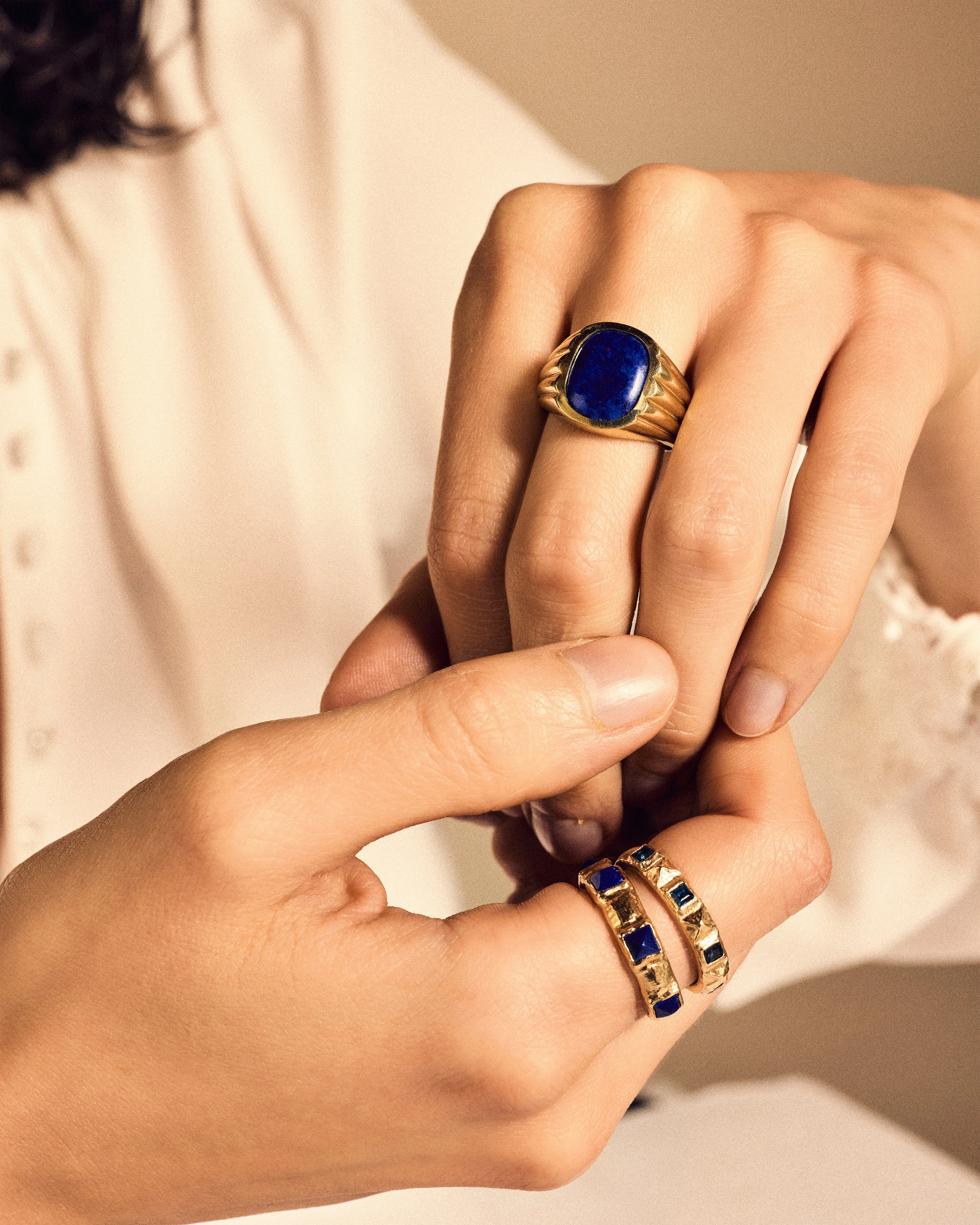 Stone Pyramid Band sold by Pamela Love product image thumbnail 5