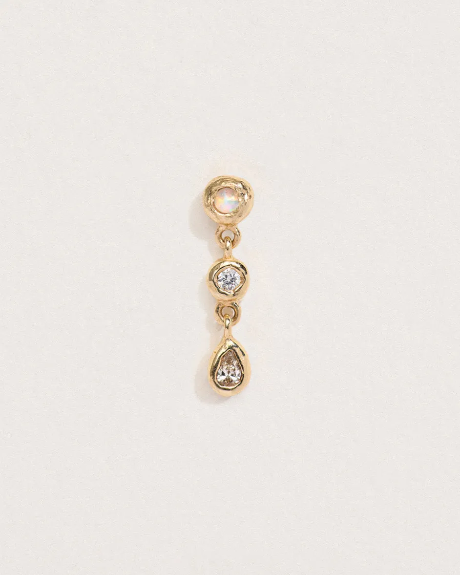 Double Dot Pear Stud sold by Pamela Love