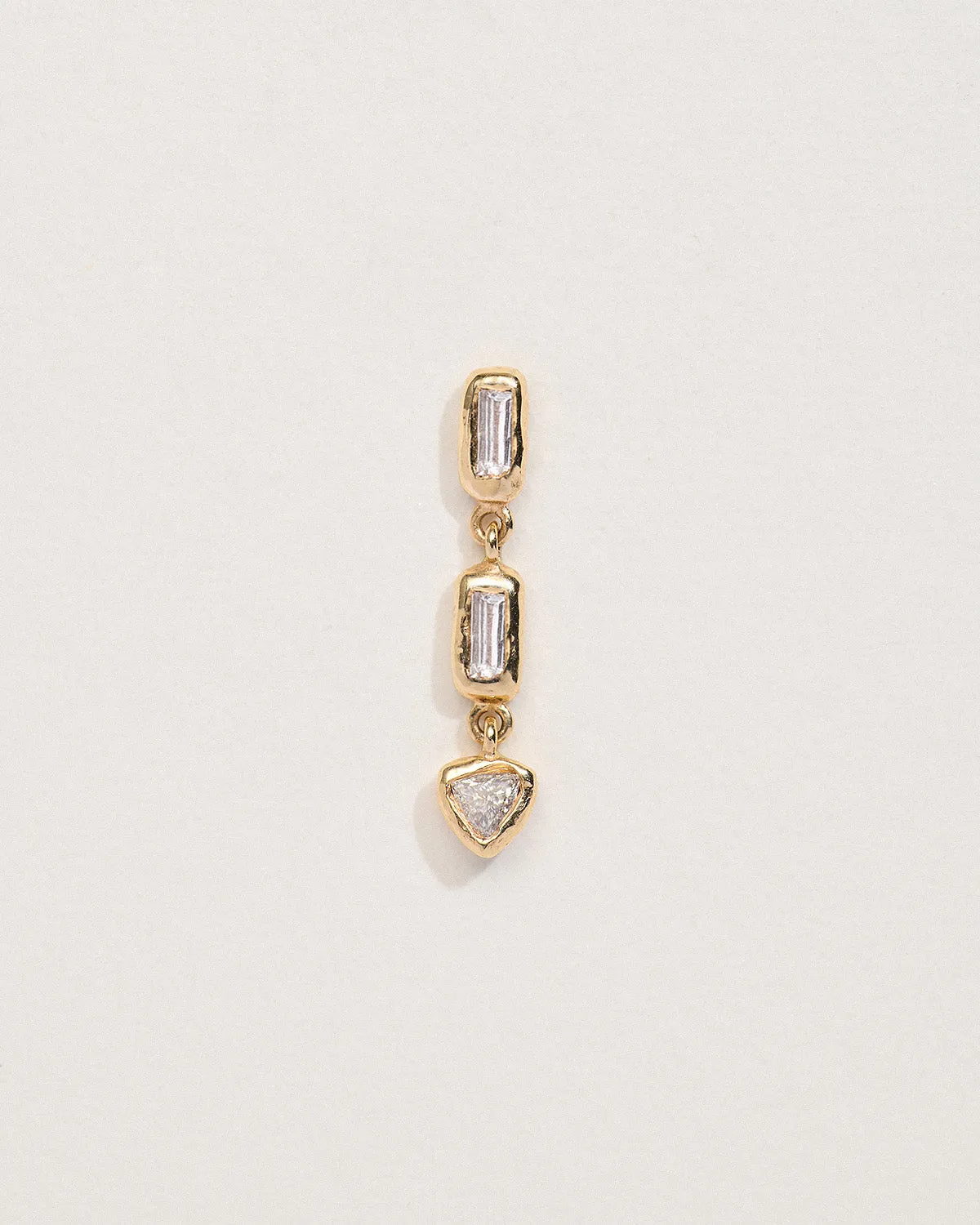 Baguette Triangle Stud sold by Pamela Love