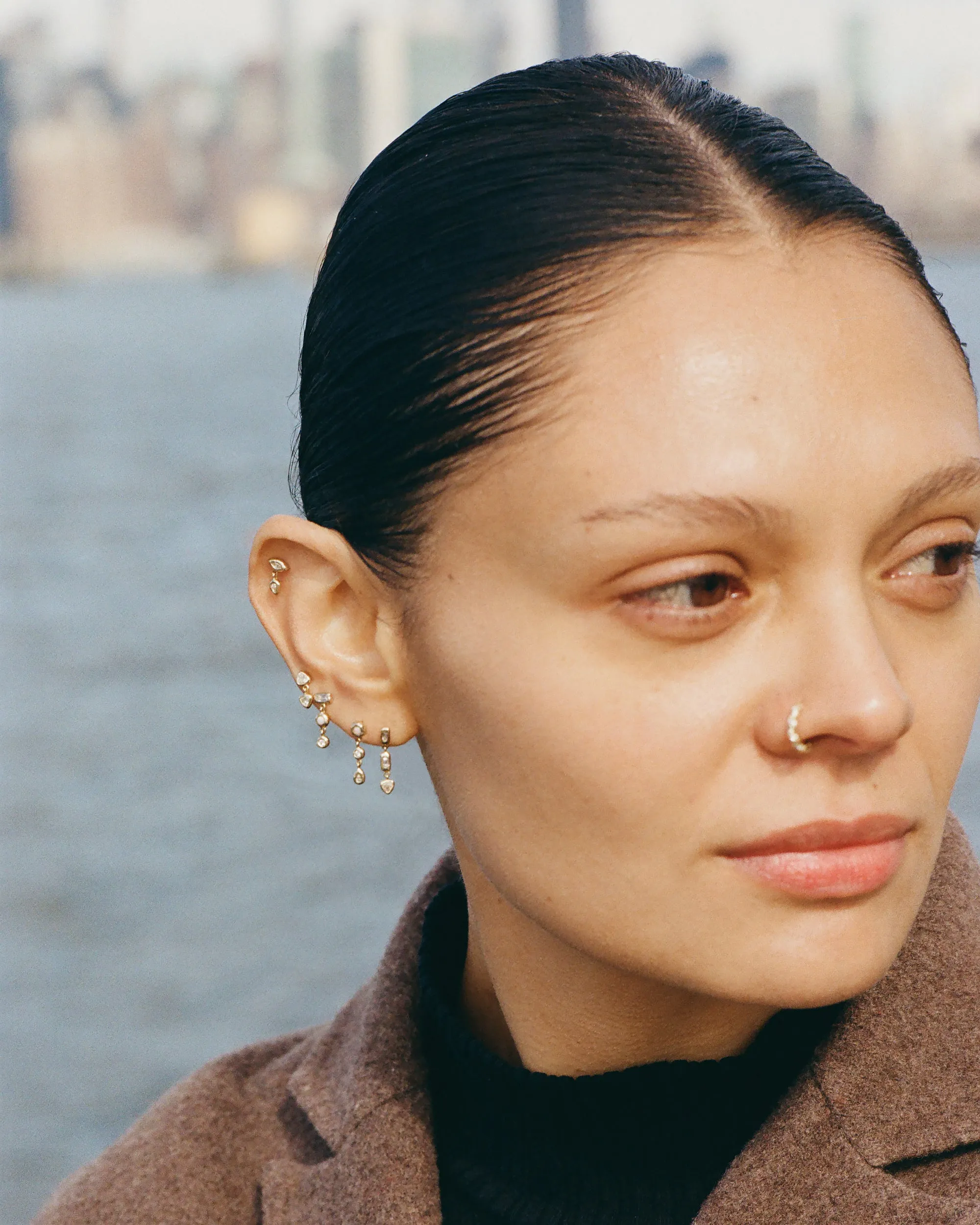 Baguette Triangle Stud sold by Pamela Love product image thumbnail 5