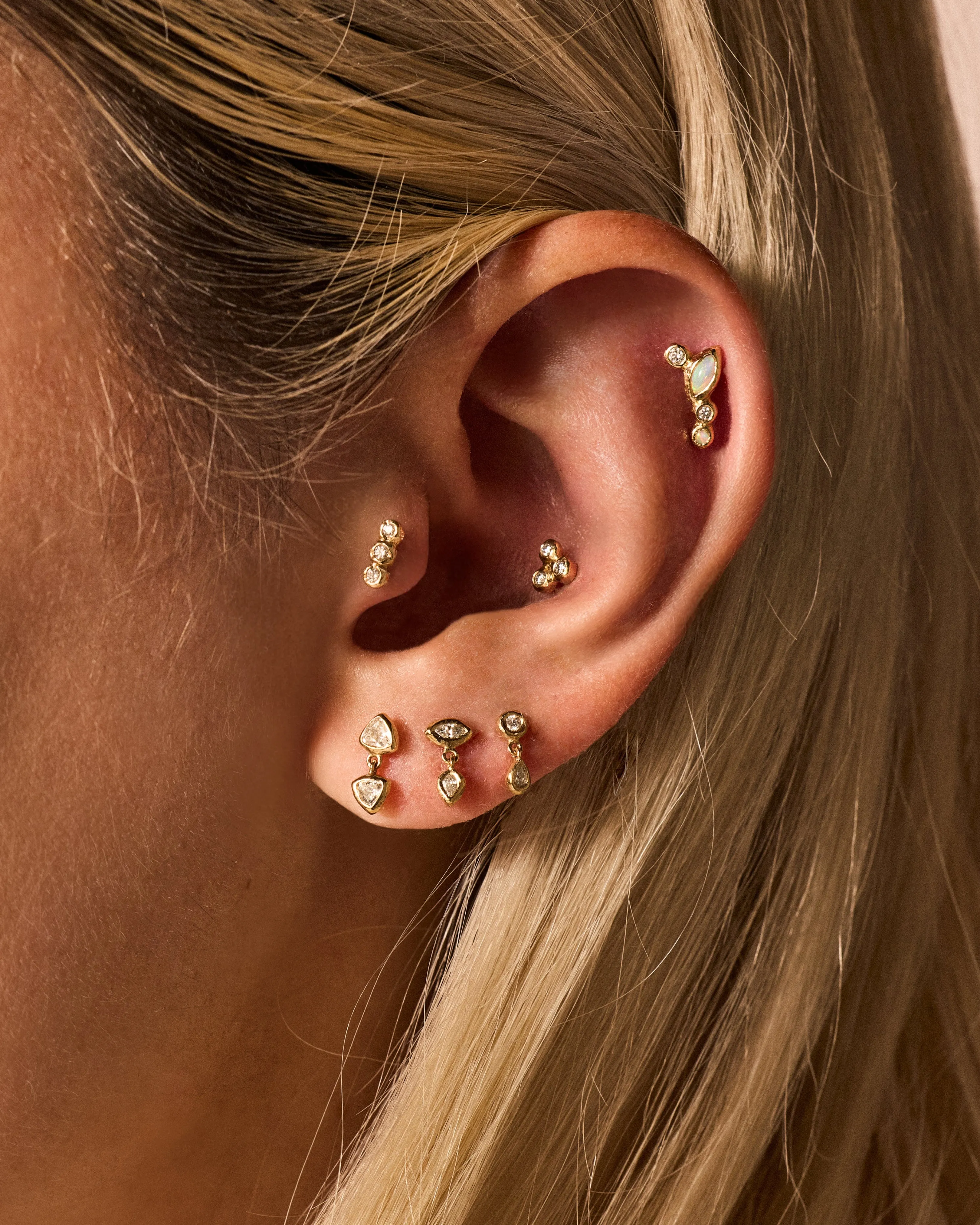 Duo Triangle Stud sold by Pamela Love product image thumbnail 3