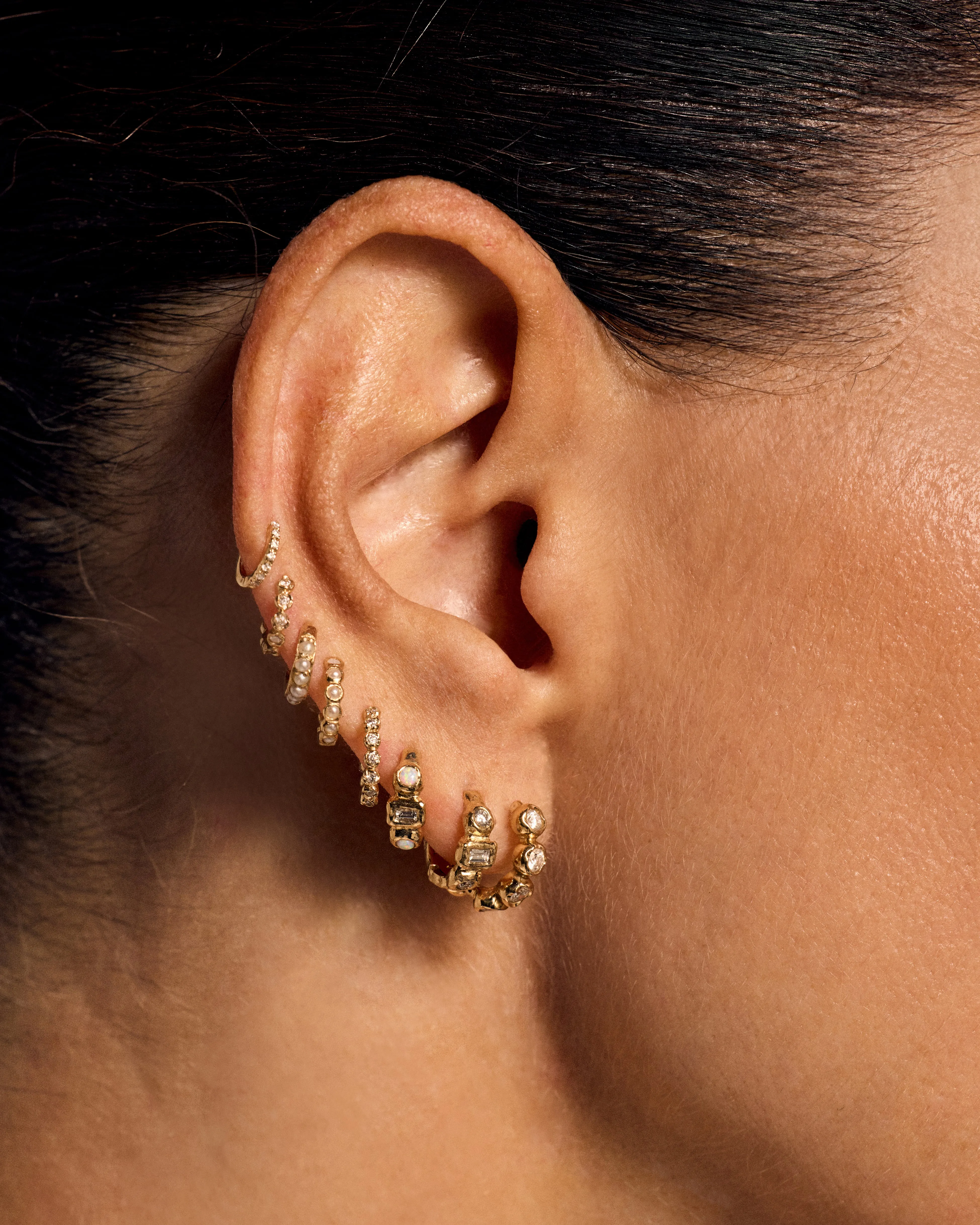 Molten Assemblage Huggie sold by Pamela Love product image thumbnail 3