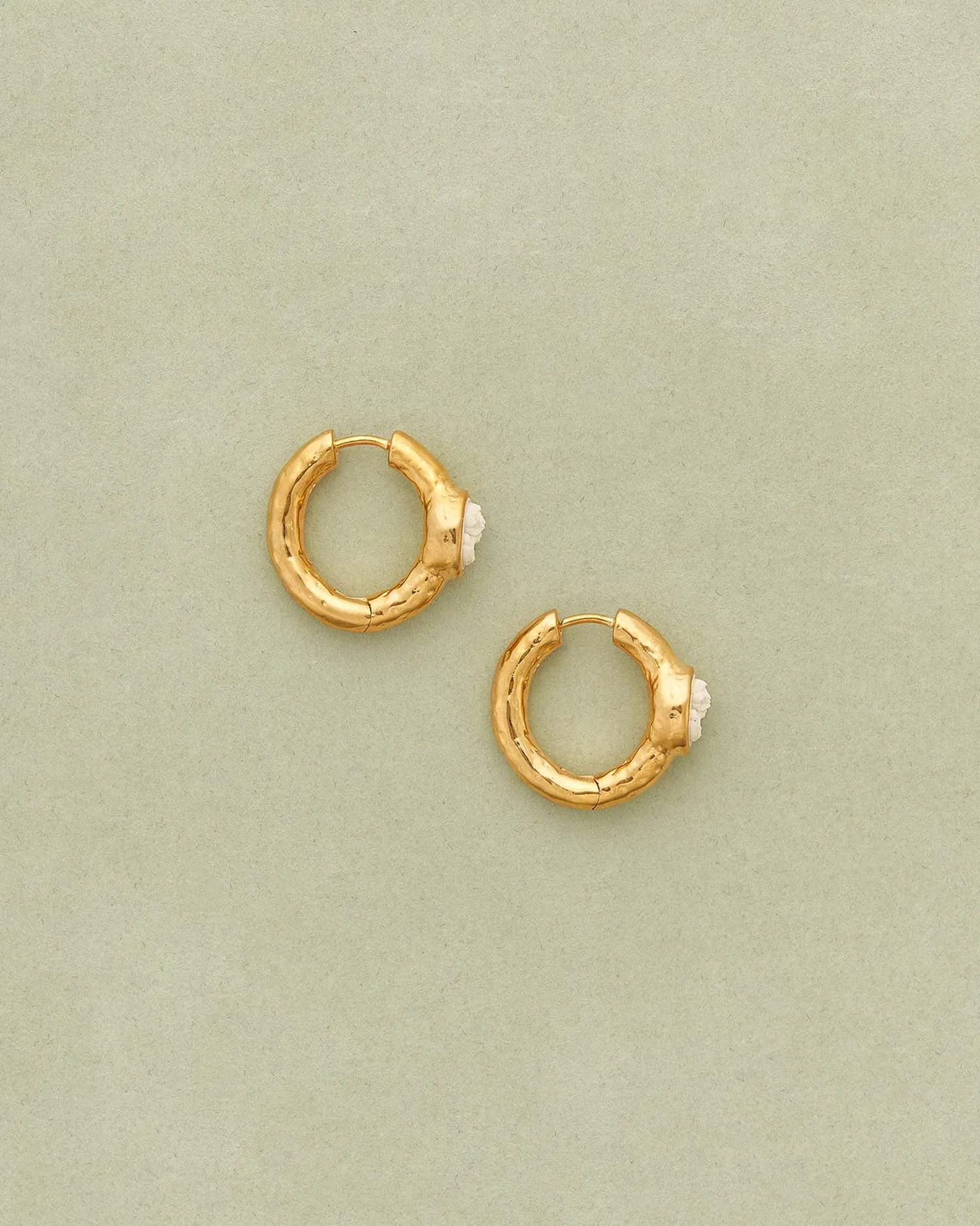 Vivianna Cameo Hoops sold by Pamela Love product image thumbnail 3