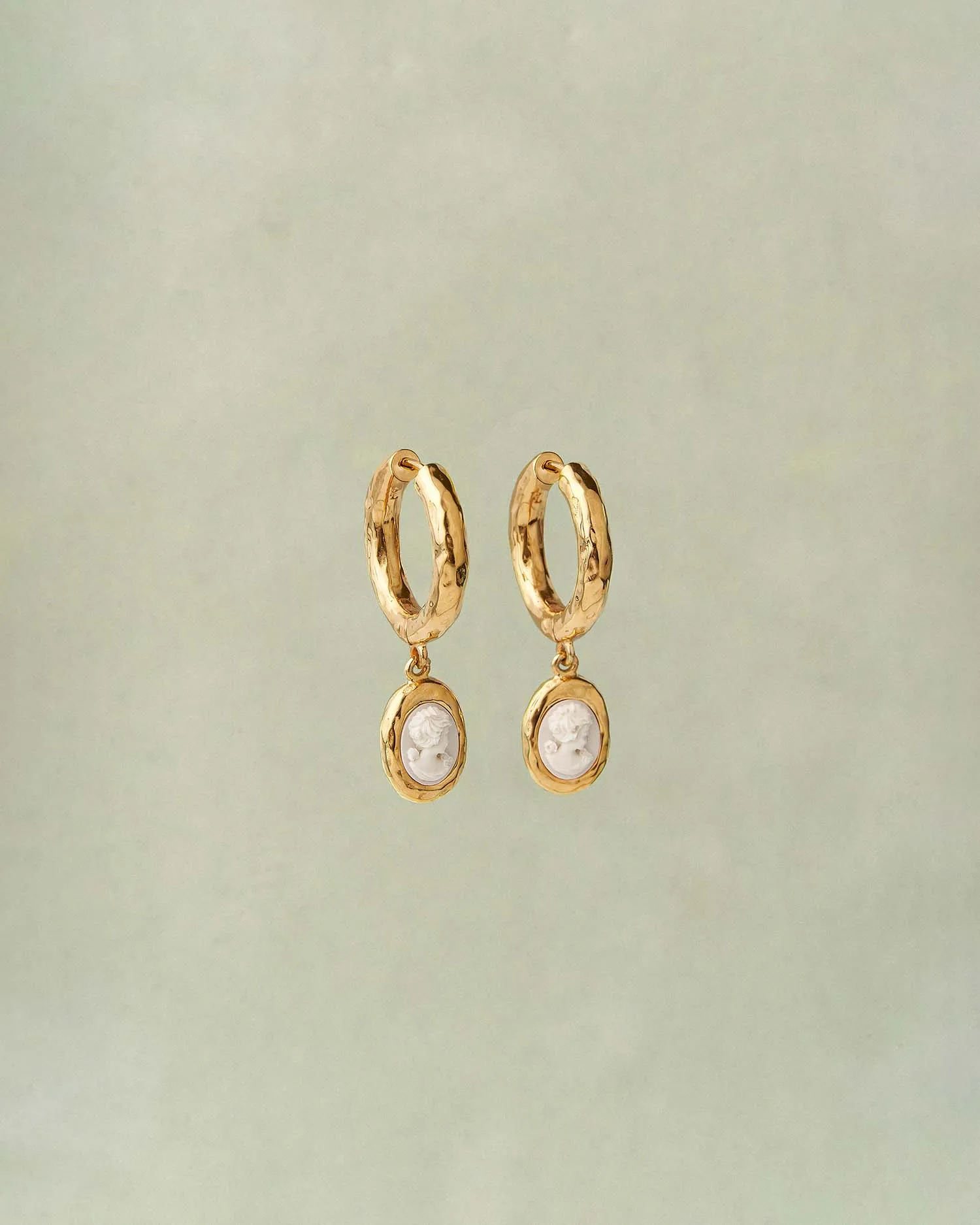 Vivianna Drop Hoops sold by Pamela Love