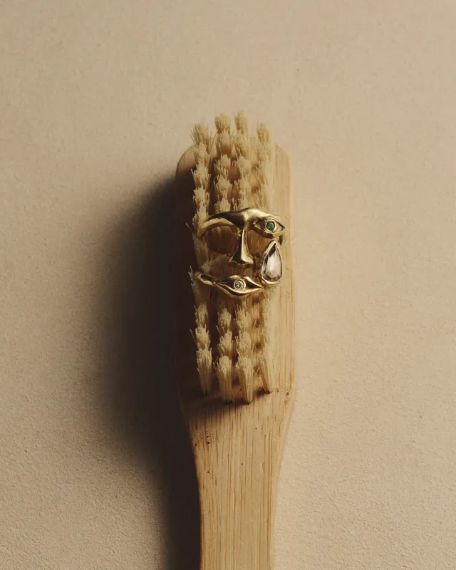 Portrait Ring made by Pamela Love