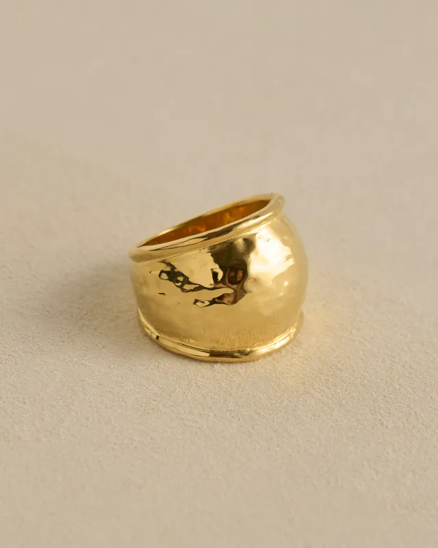Hammered Radius Ring sold by Pamela Love