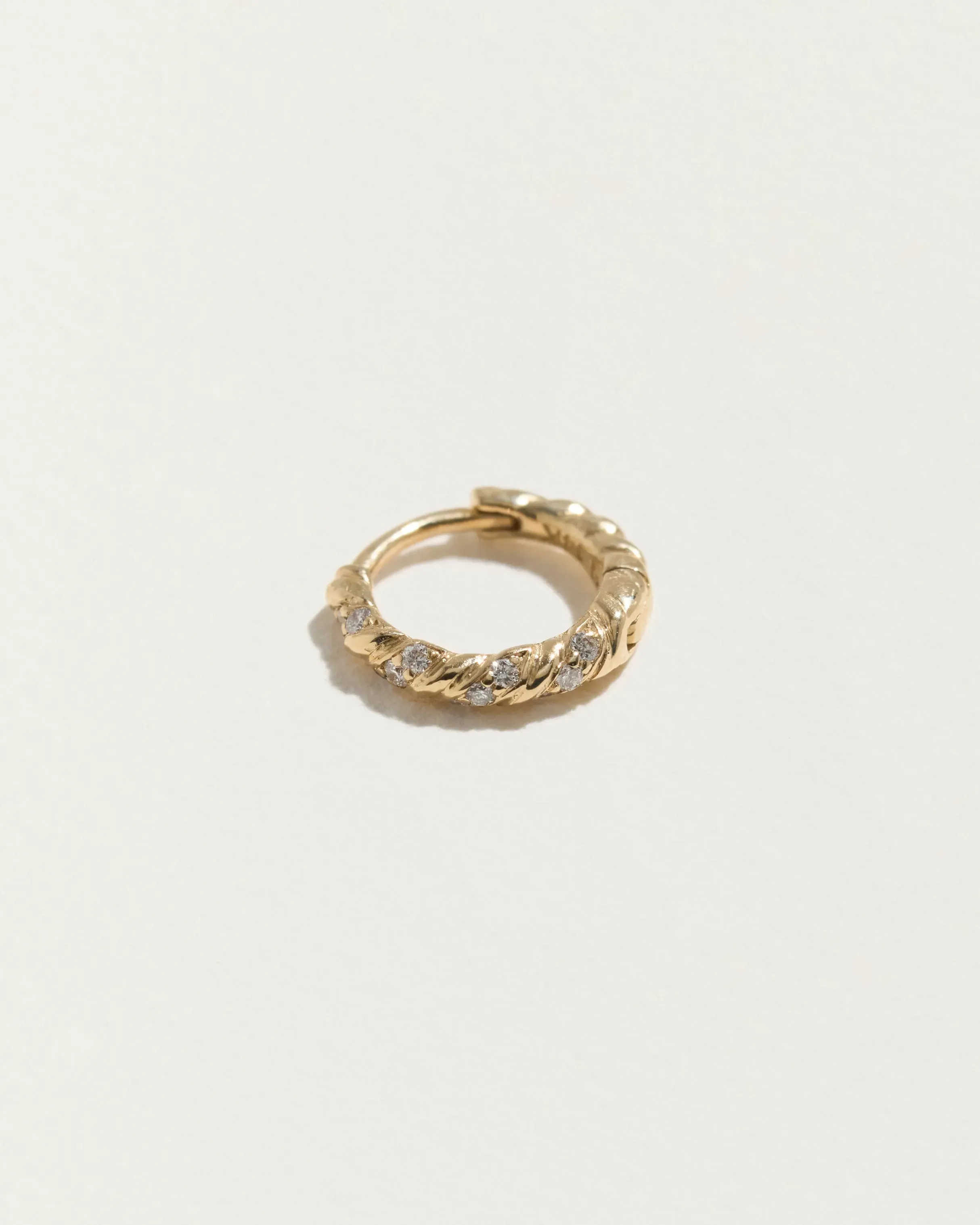 8mm Pavé Rope Huggies sold by Pamela Love