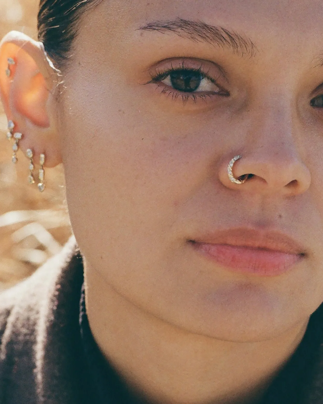 6mm Pavé Rope Huggies sold by Pamela Love product image thumbnail 3