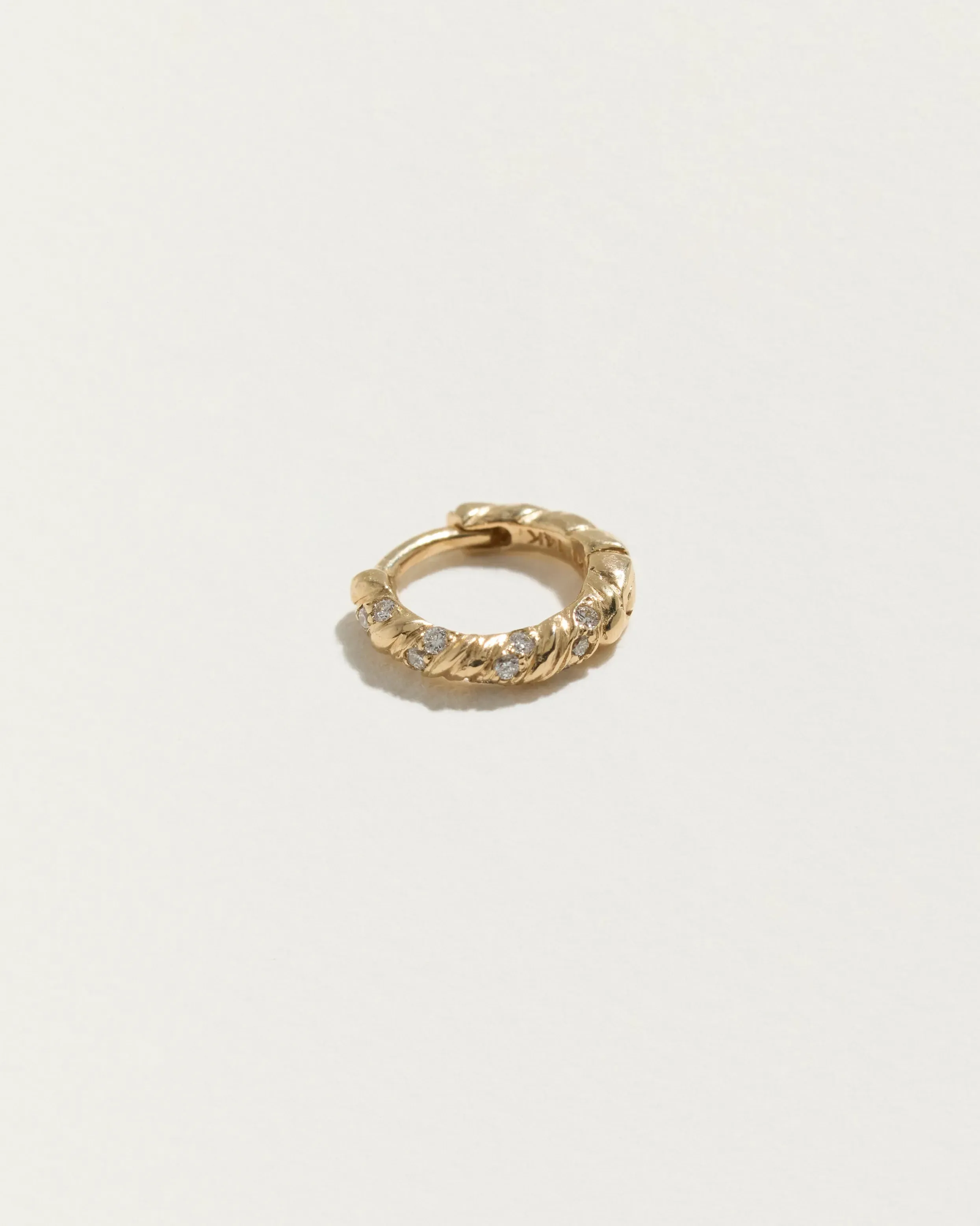 6mm Pavé Rope Huggies sold by Pamela Love