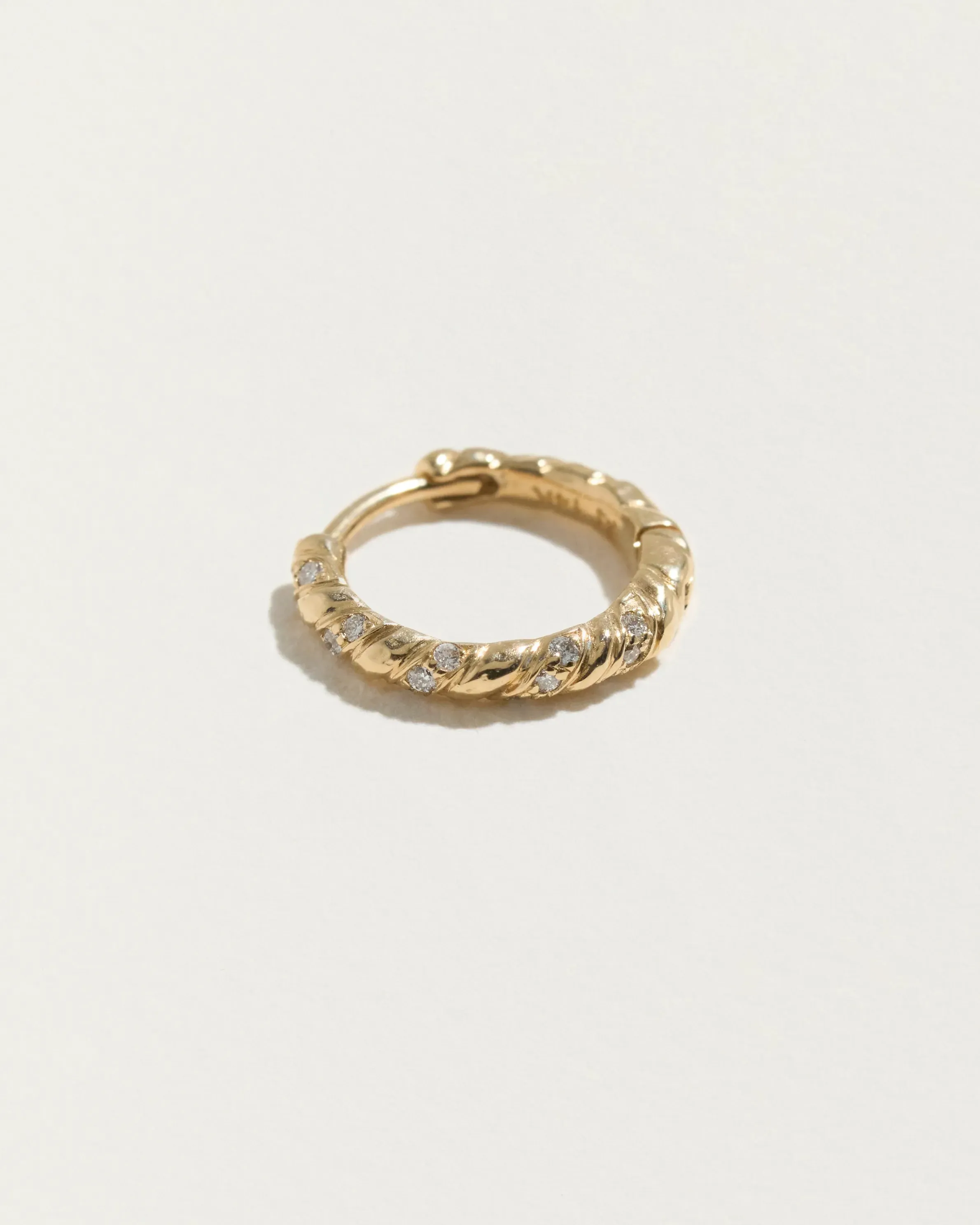 10mm Pavé Rope Huggies sold by Pamela Love