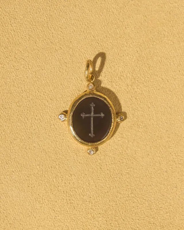 Onyx Cross made by Pamela Love