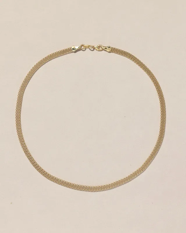 Woven Mesh Necklace made by Pamela Love