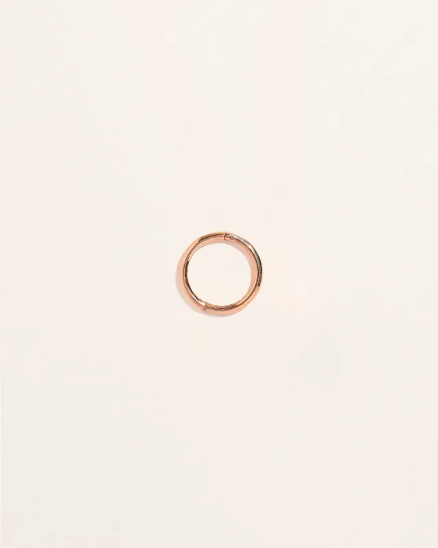 9mm Rose Plain Hoop made by Pamela Love