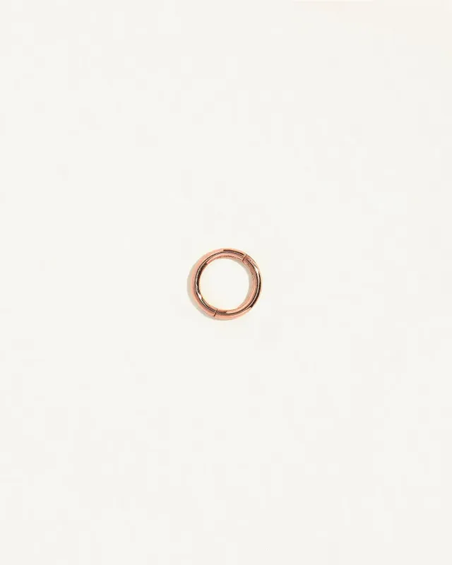 7mm Rose Plain Hoop made by Pamela Love