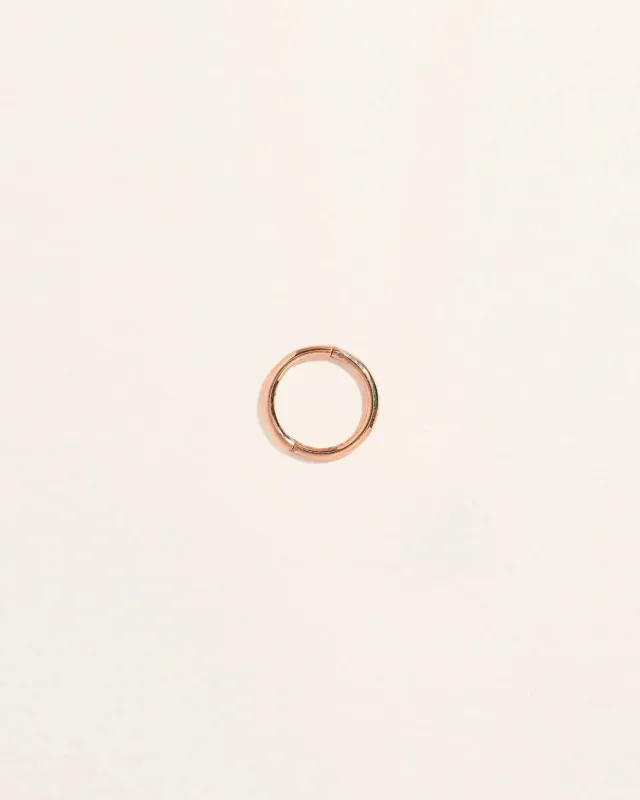 8mm Rose Plain Hoop made by Pamela Love
