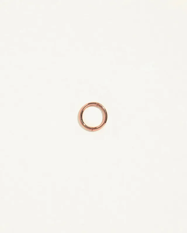 6mm Rose Plain Hoop made by Pamela Love