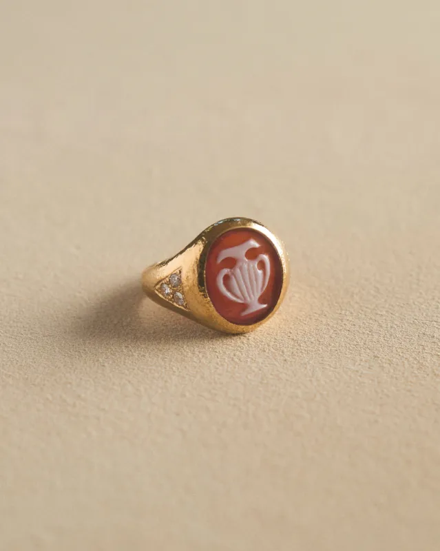 Amphora Cameo Ring made by Pamela Love