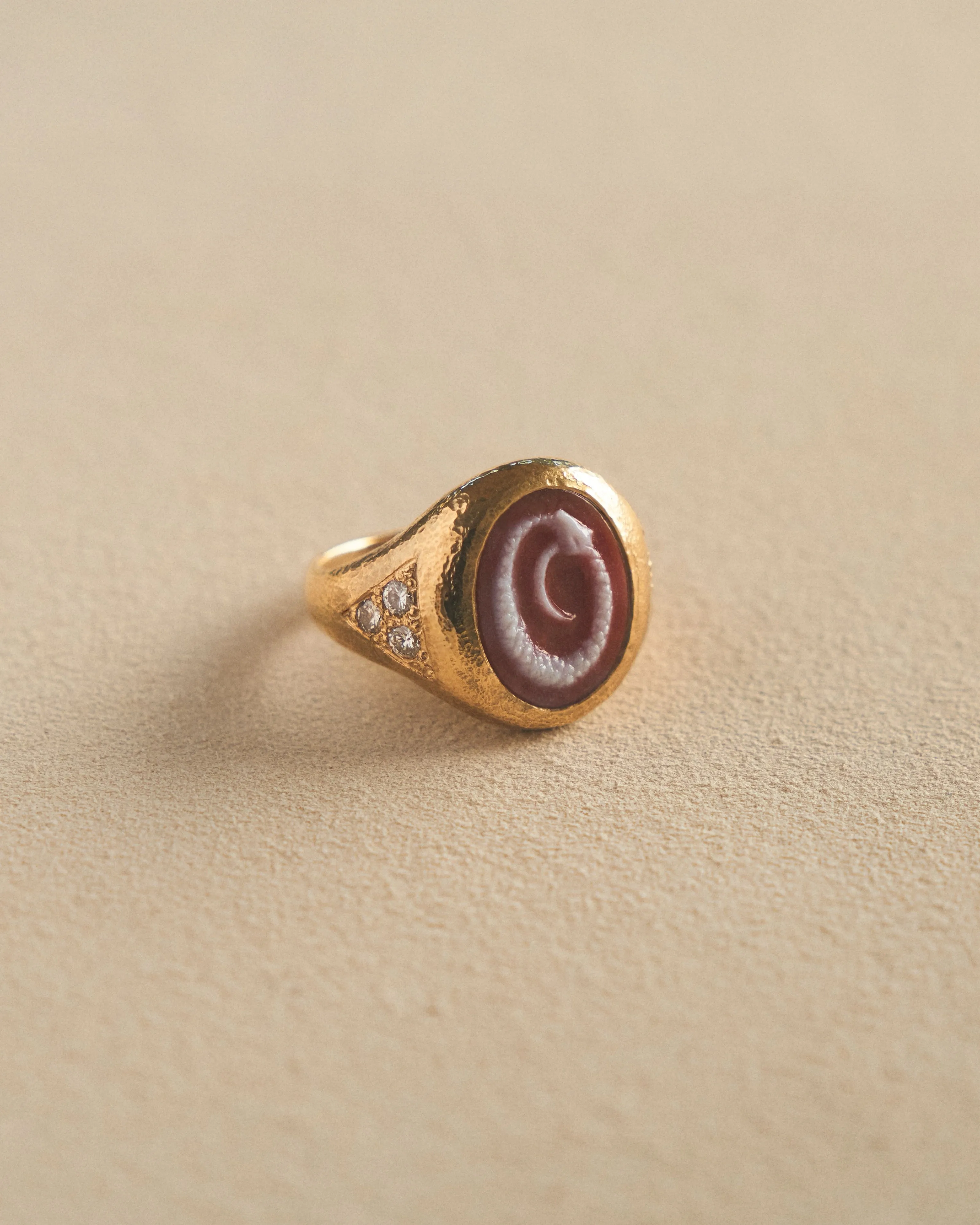 Ouroboros Cameo Ring sold by Pamela Love