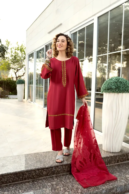 Maroon Sleek made by Panache