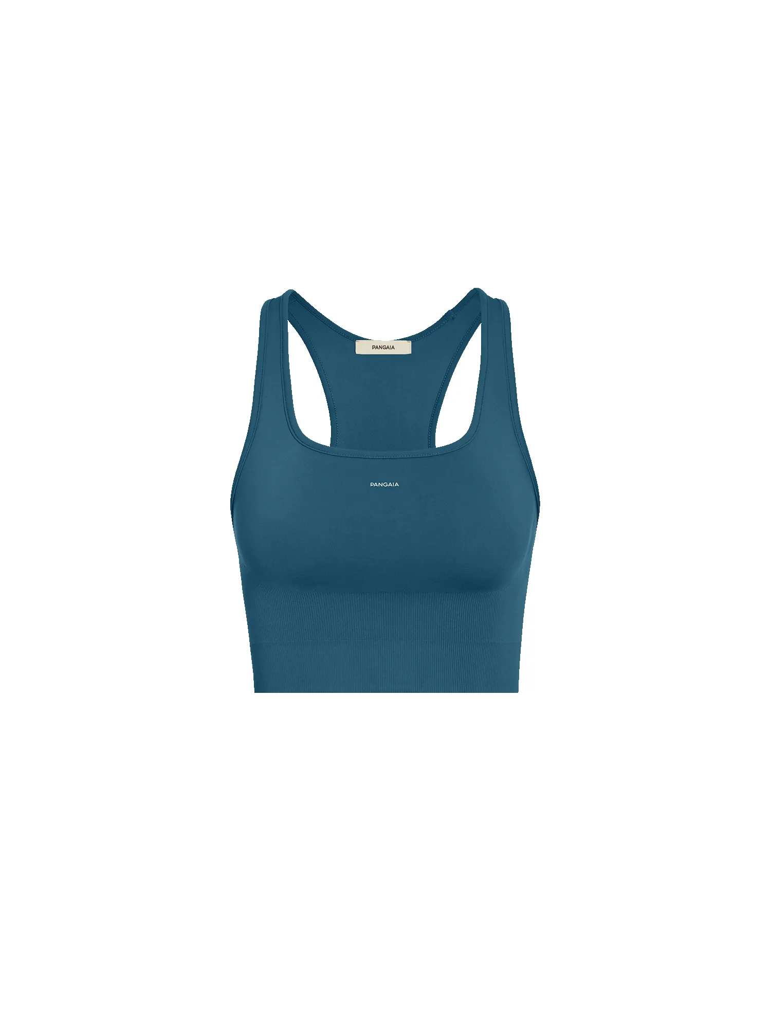 Womens Plant-Stretch Compressive Sports Bra—storm blue sold by Pangaia