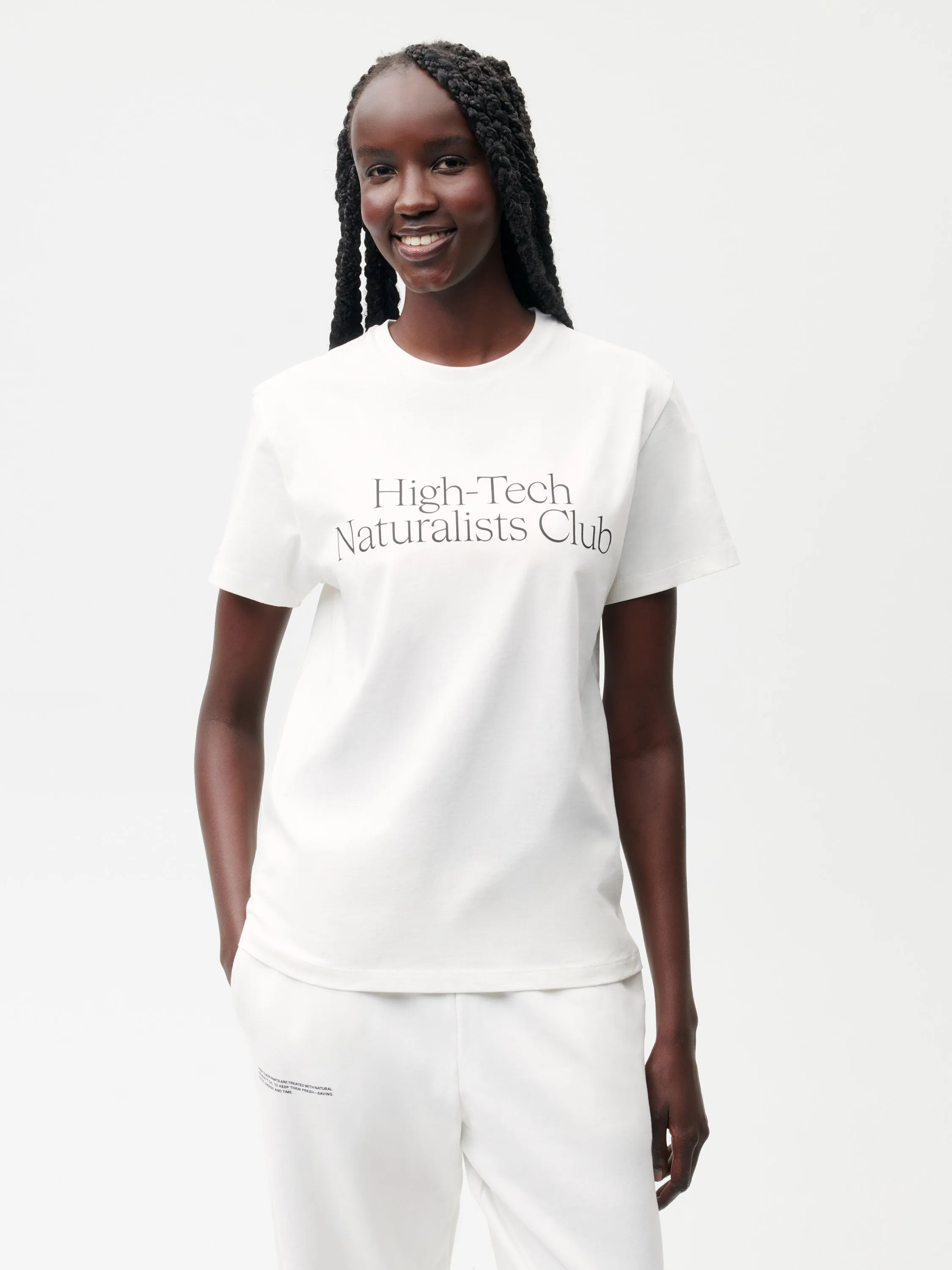 Womens High-Tech Naturalists Club T-shirt—off-white sold by Pangaia product image thumbnail 2