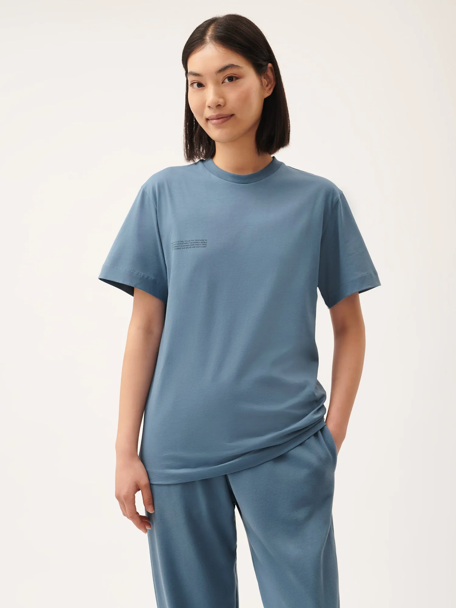 Womens 365 Midweight T-shirt—indigo blue sold by Pangaia product image thumbnail 5