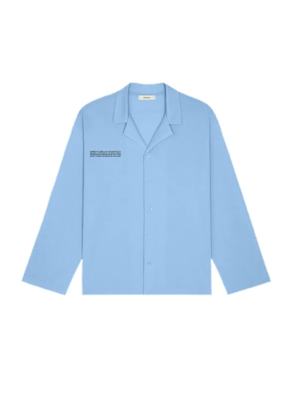 365 Lightweight Pyjama Shirt—lake blue sold by Pangaia