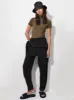 Womens Plant-Stretch Zipped Top—soil brown sold by Pangaia
