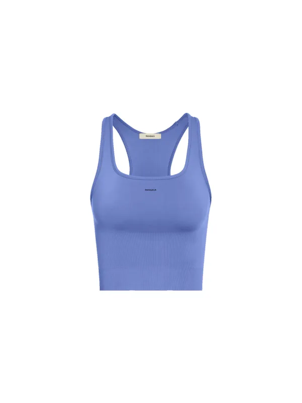 Women's Plant-Stretch Compressive Ribbed Tank Top—Iris Purple sold by Pangaia
