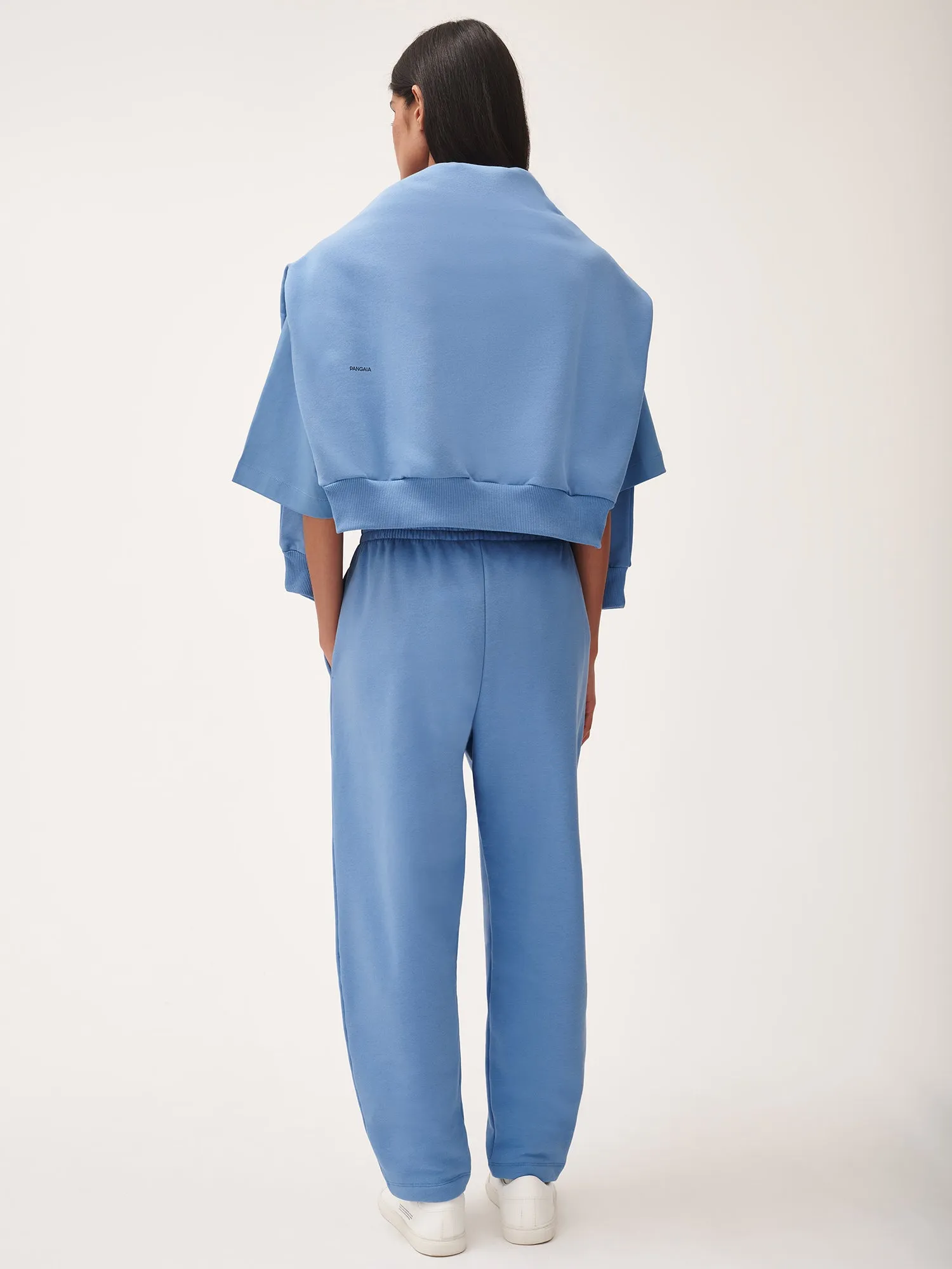 Womens DNA Barrel-Leg Track Pants—summit blue sold by Pangaia product image thumbnail 5