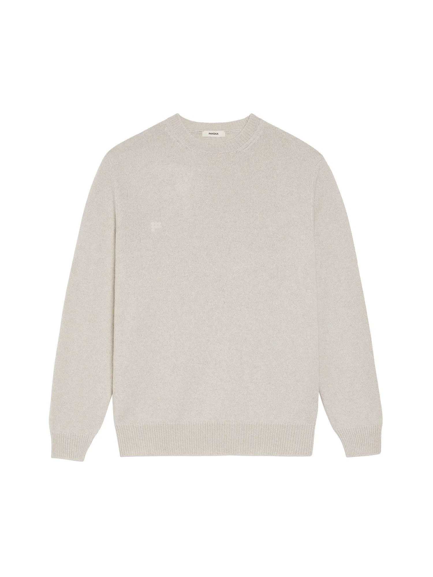 Womens Recycled Cashmere Crewneck Sweatshirt—oatmeal sold by Pangaia