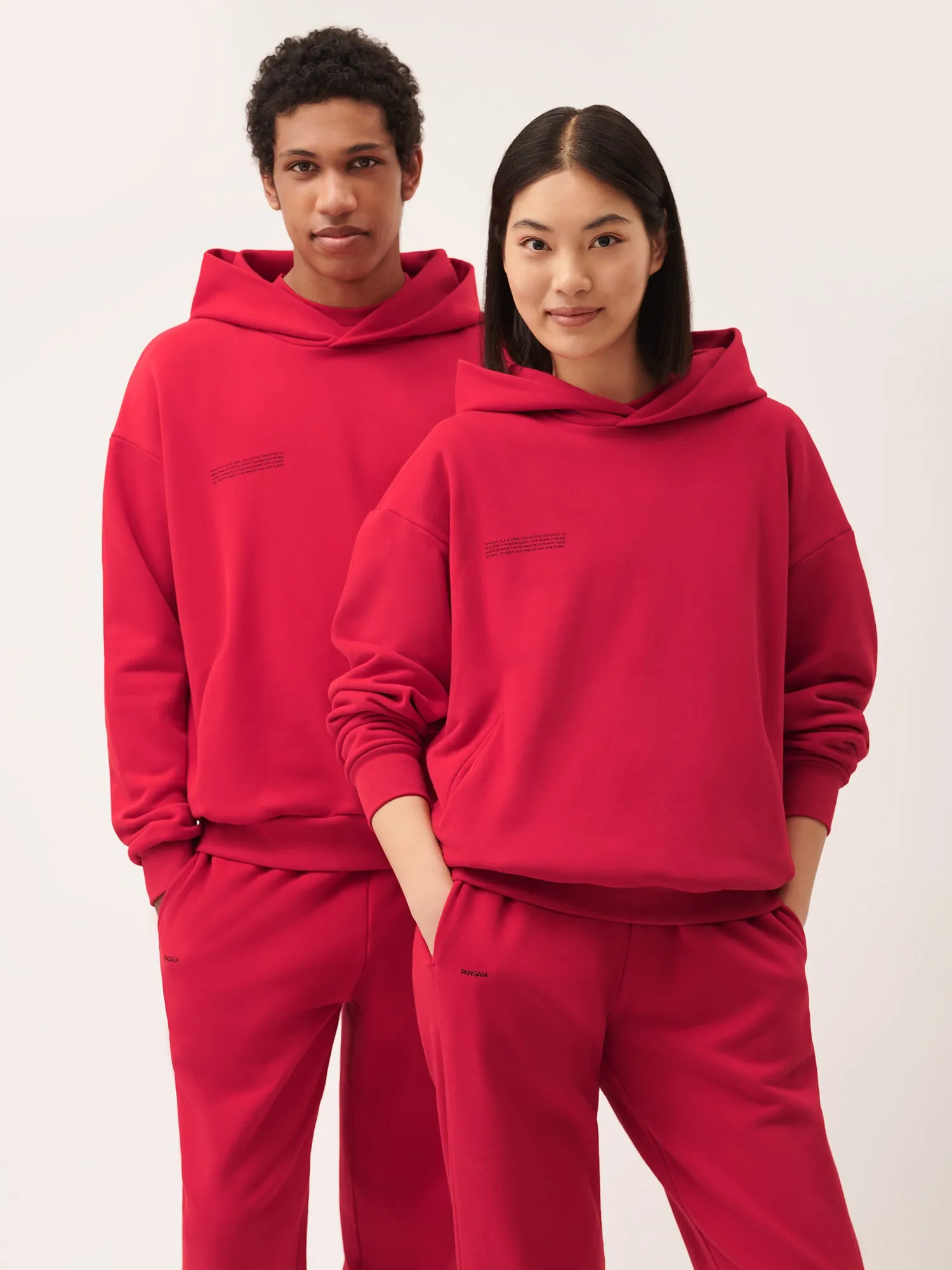 Womens 365 Midweight Hoodie—Goji red sold by Pangaia product image thumbnail 3