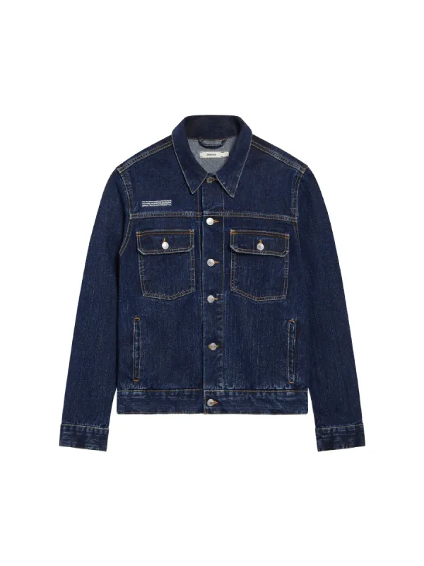 Womens Nettle Denim Jacket—rinse wash sold by Pangaia