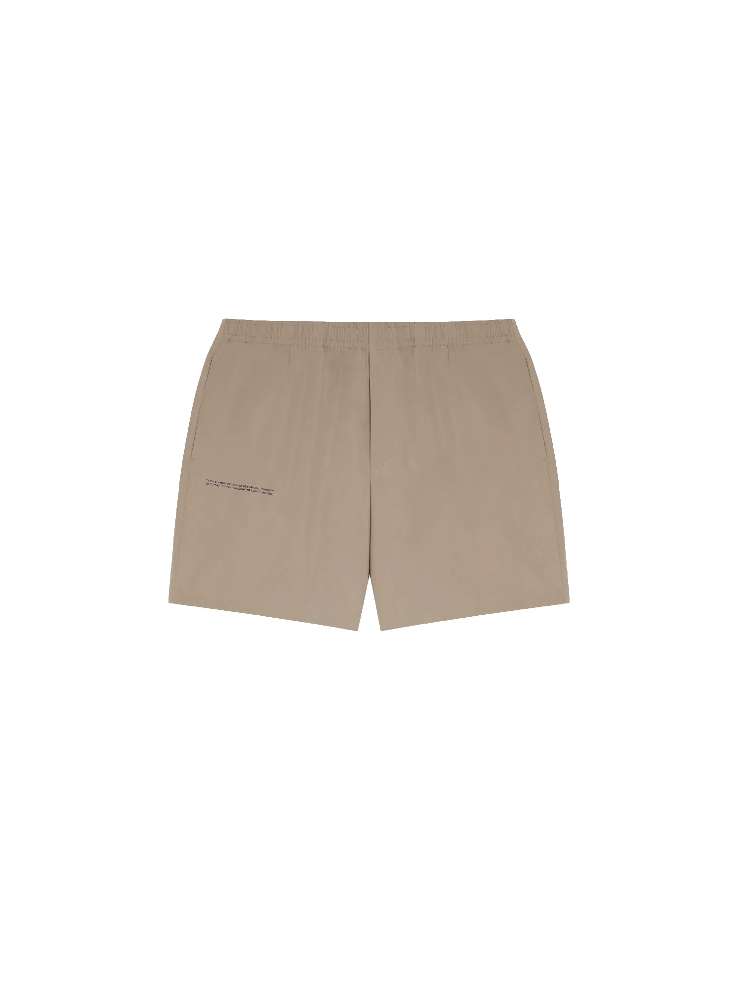 Archive Cotton Poplin Elasticated Shorts—taupe sold by Pangaia