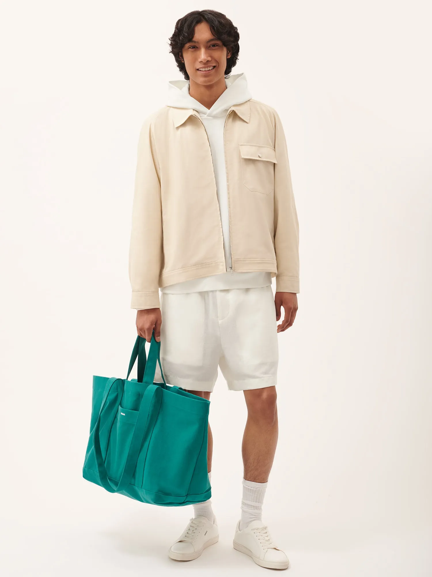 365 Oversized Tote Bag—scarab teal sold by Pangaia product image thumbnail 2