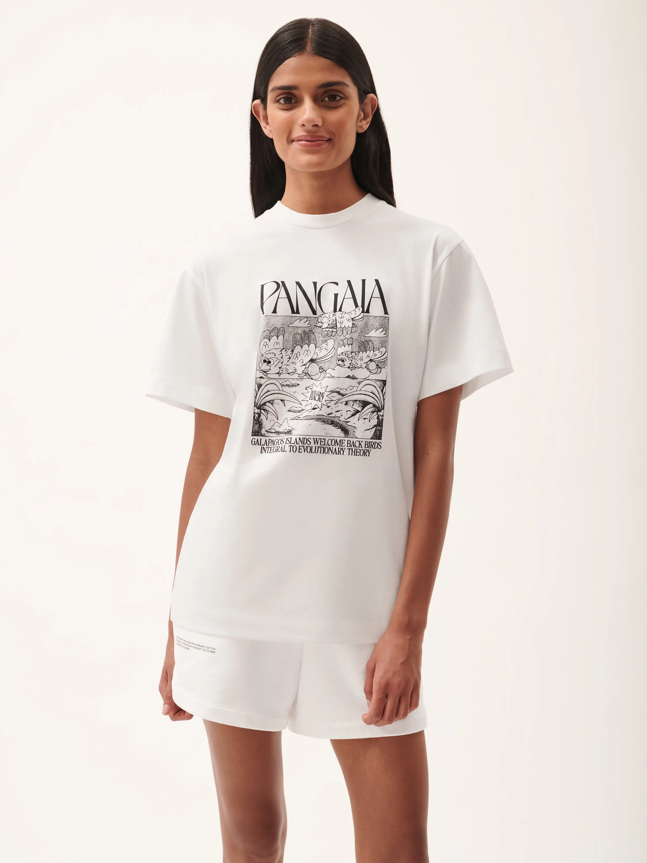 Womens Finches Return Hope T-Shirt—off-white sold by Pangaia product image thumbnail 2