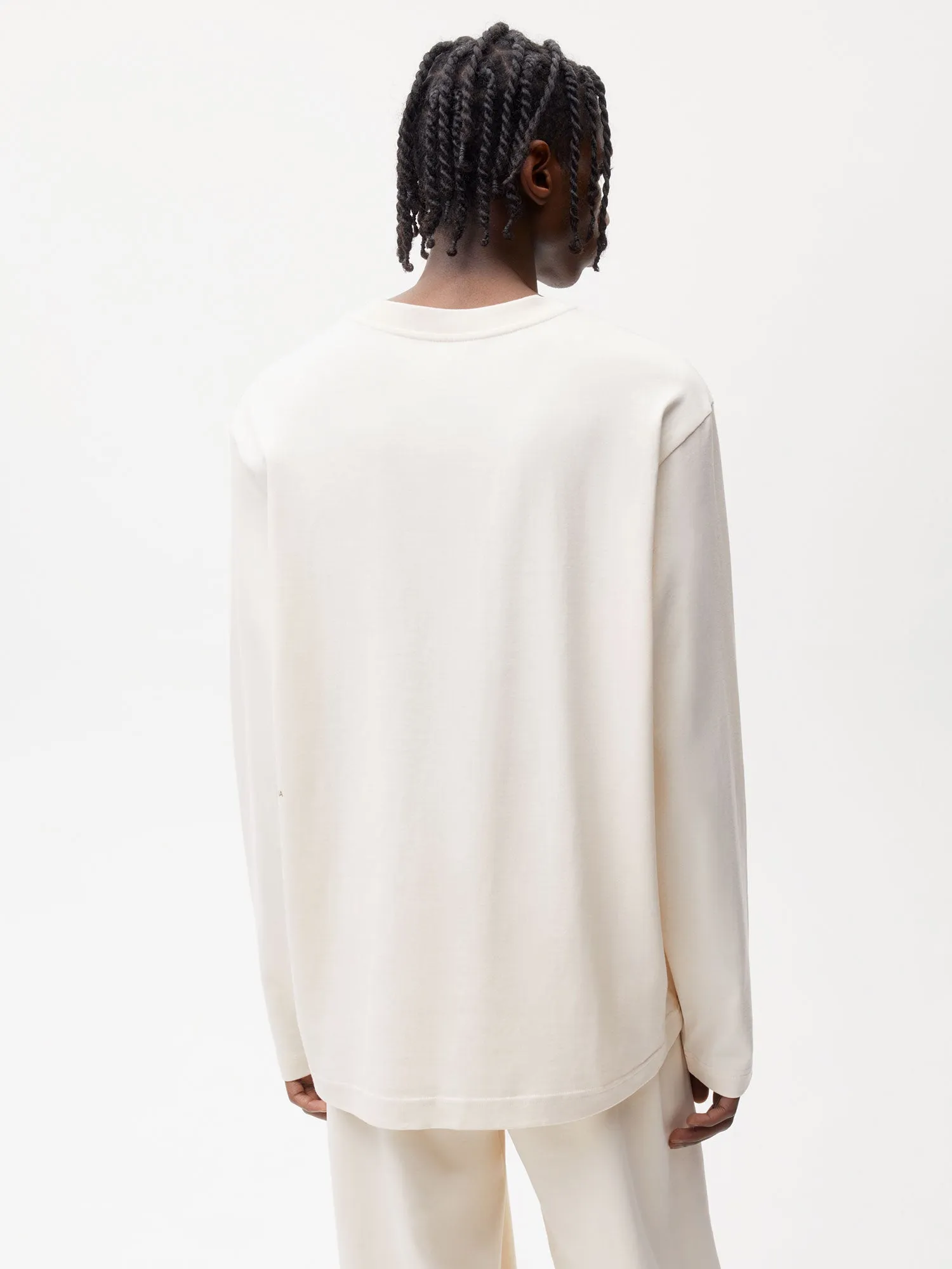 Sale Womens In Conversion Cotton Long Sleeve T-shirt—cotton white sold by Pangaia product image thumbnail 4