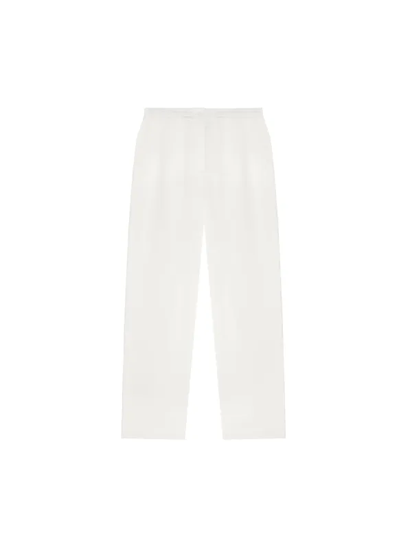 Womens Aloe Linen Trousers—off-white sold by Pangaia