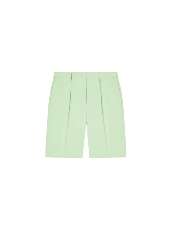 Archive Men's Cotton Tailored Shorts—pistachio sold by Pangaia