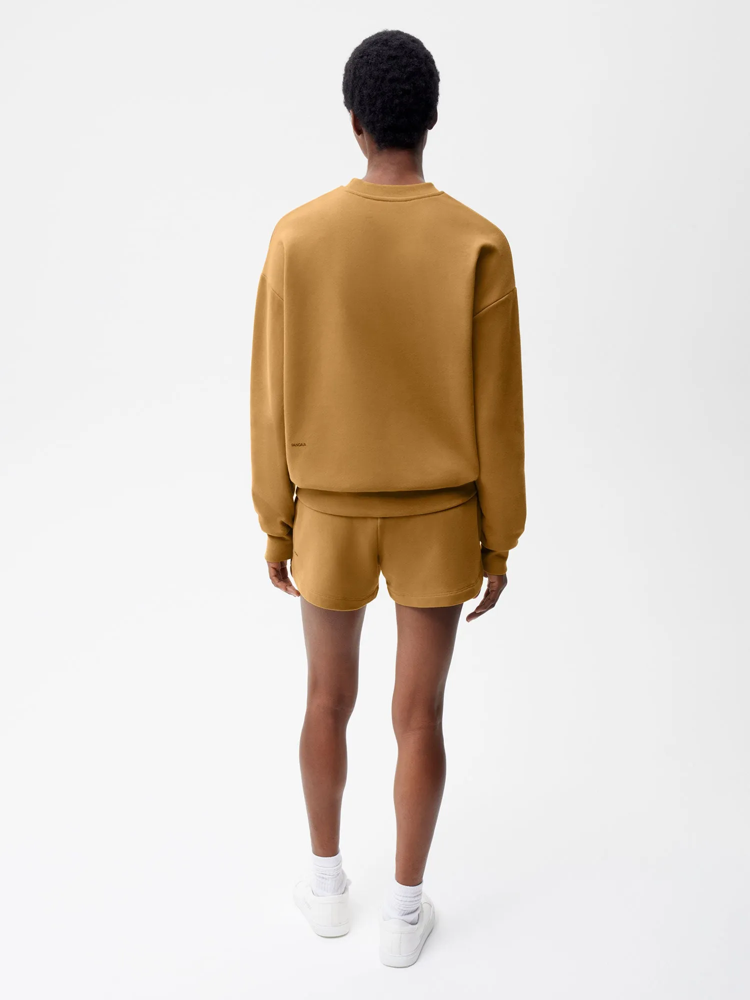 Womens 365 Midweight Shorts—copper brown sold by Pangaia product image thumbnail 4