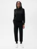 Womens Recycled Cashmere Track Pants—black sold by Pangaia