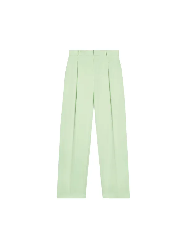 Archive Men's Cotton Tailored Trousers—pistachio sold by Pangaia