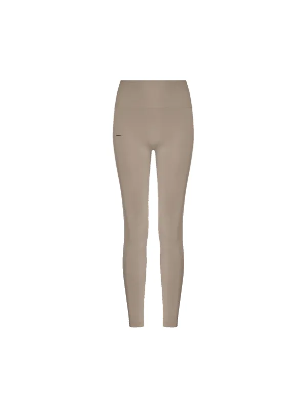 Womens Plant-Stretch Compressive Leggings—Taupe sold by Pangaia