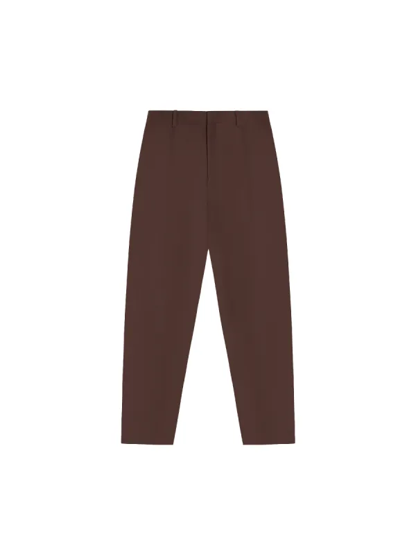 Organic Cotton Regular Fit Trouser—chestnut brown sold by Pangaia