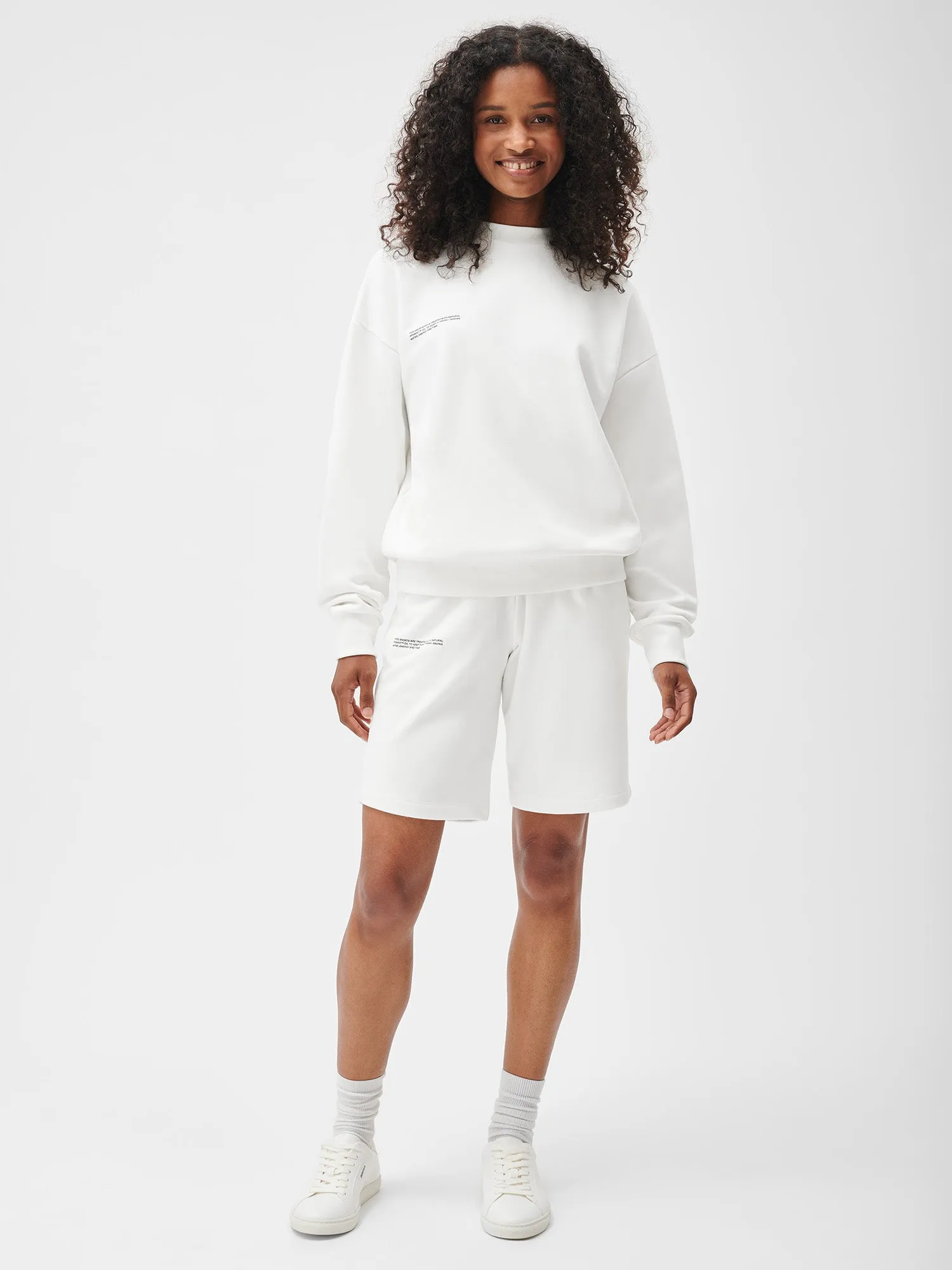 Womens 365 Midweight Long Shorts—off-white sold by Pangaia product image thumbnail 2