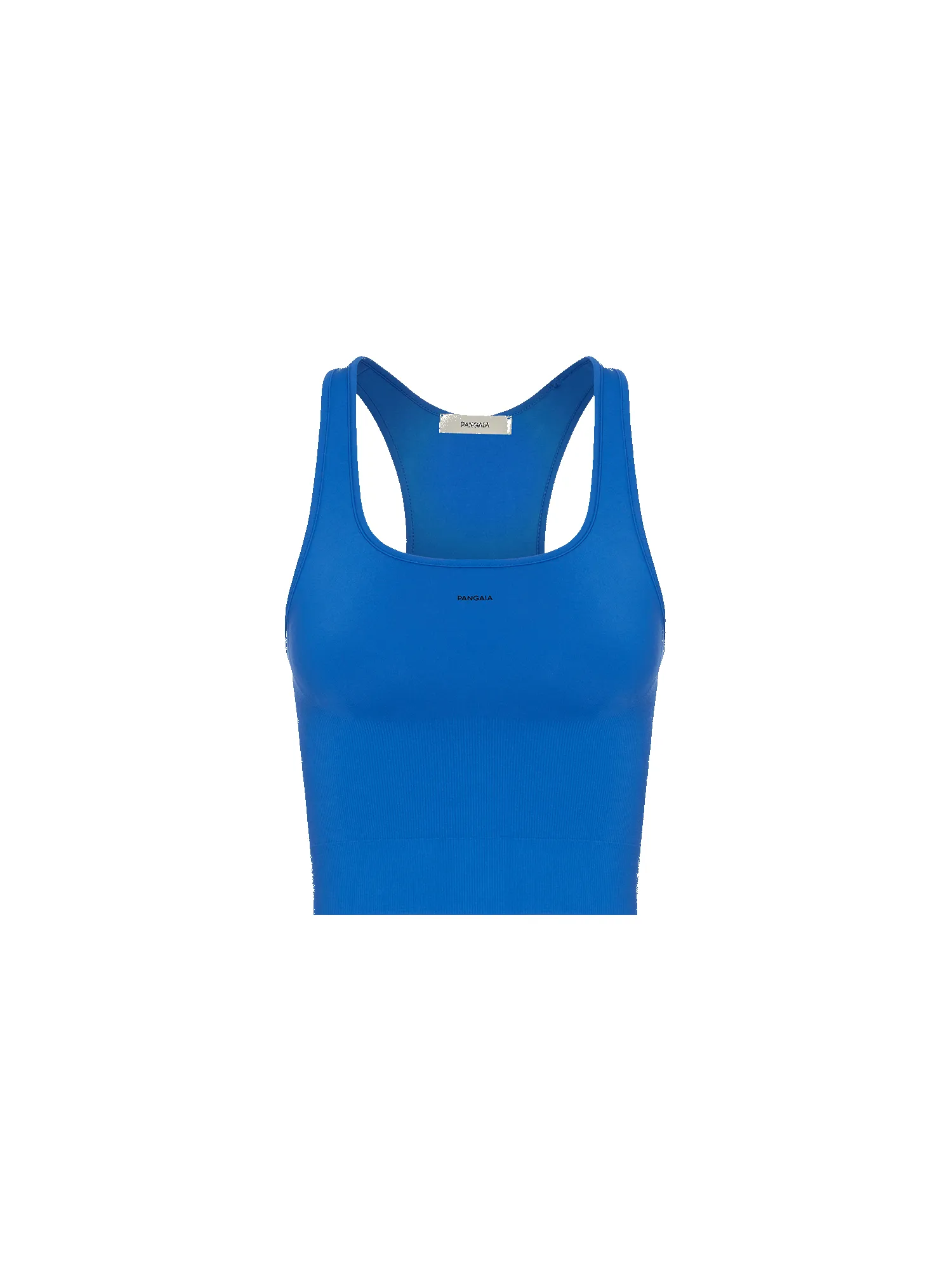 Womens Plant-Stretch Compressive Ribbed Tank Top—Cobalt Blue sold by Pangaia