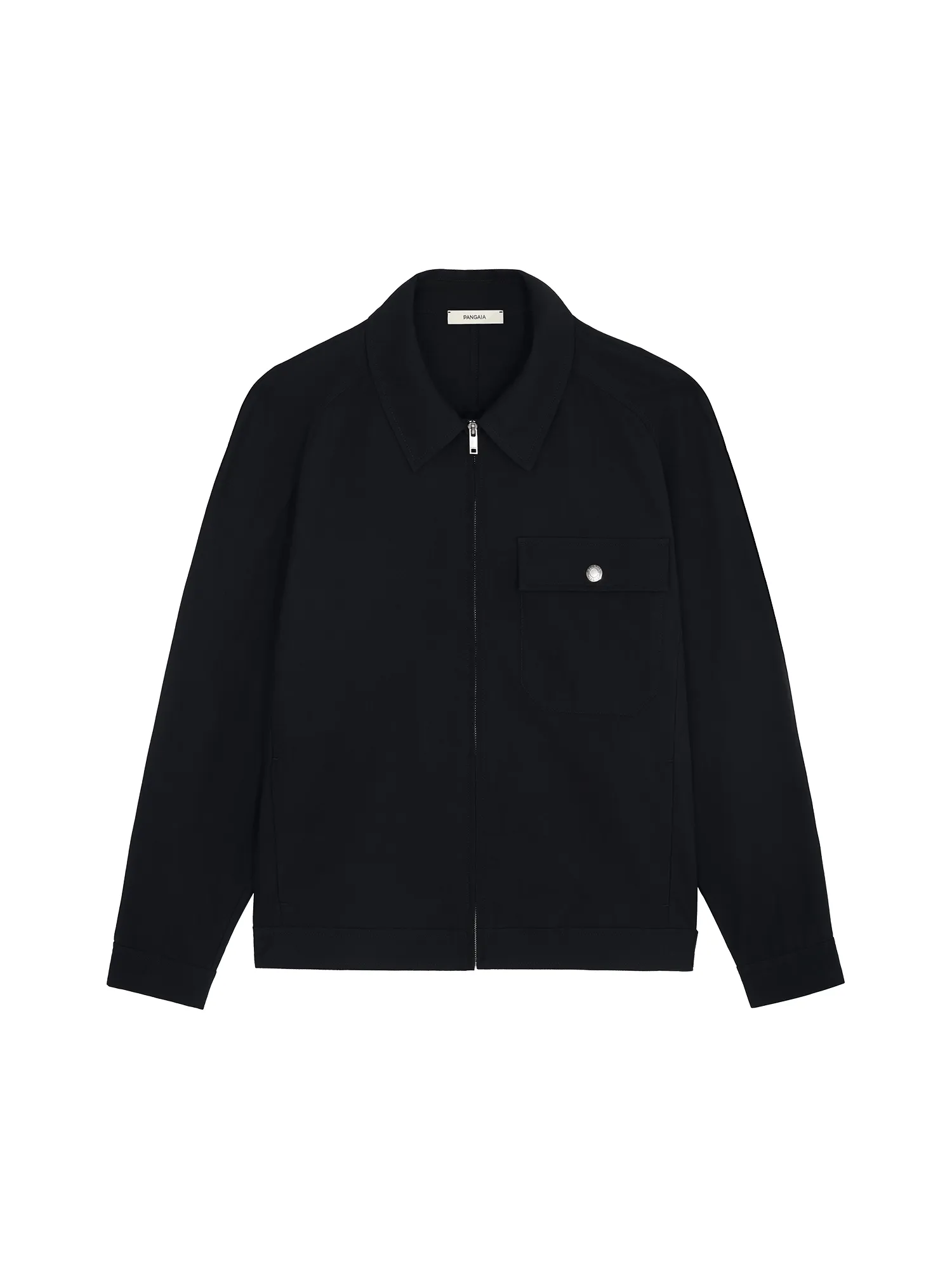 Womens DNA Cotton Linen Harrington Jacket—black sold by Pangaia